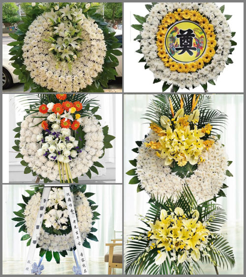 山西晋中灵石县段纯镇温家庄村花圈速递